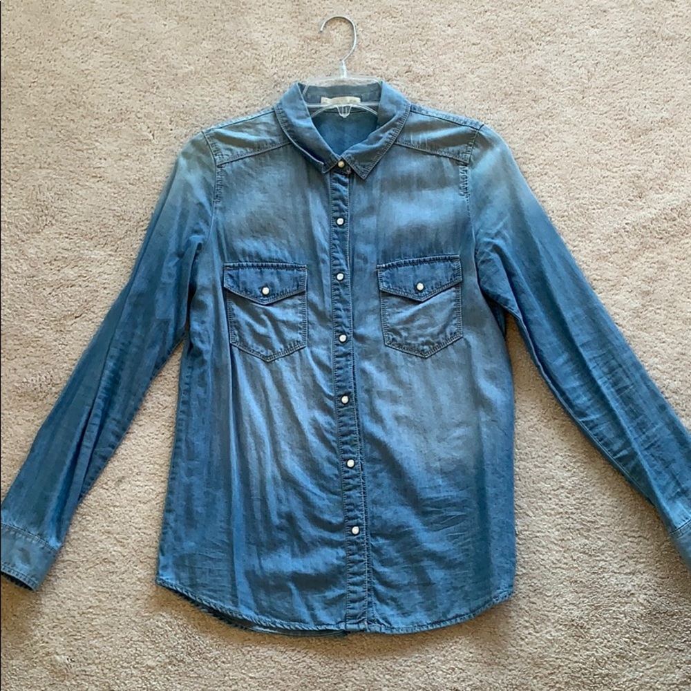 Jean long sleeve shirt